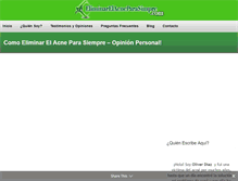 Tablet Screenshot of eliminarelacneparasiempre.com